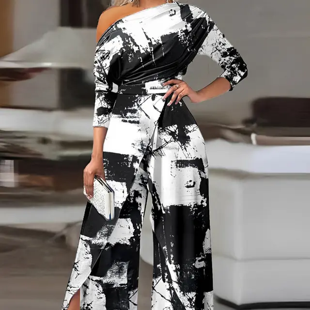 Women's One shoulder Formal Elegant Party Jumpsuit Ods3322A1 - Shop at LoveMi
