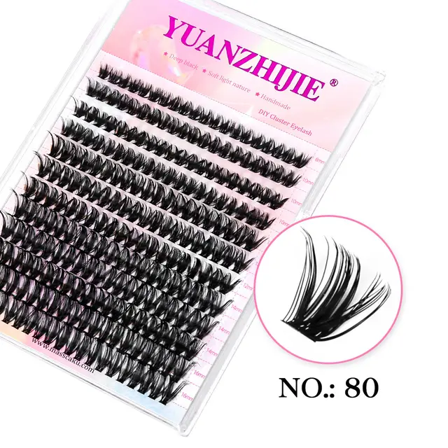 DIY Self grafting Segmented Eyelashes Thick Natural Light Without Feeling No80 - Shop at LoveMi