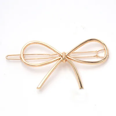 Cupid Heart shaped Five pointed Alloy Hair Accessories Bow Tie Gold 15 - Shop at LoveMi