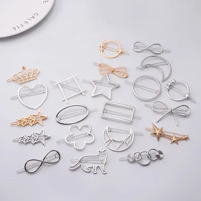 Cupid Heart shaped Five pointed Alloy Hair Accessories Random Mixed Style 14 - Shop at LoveMi