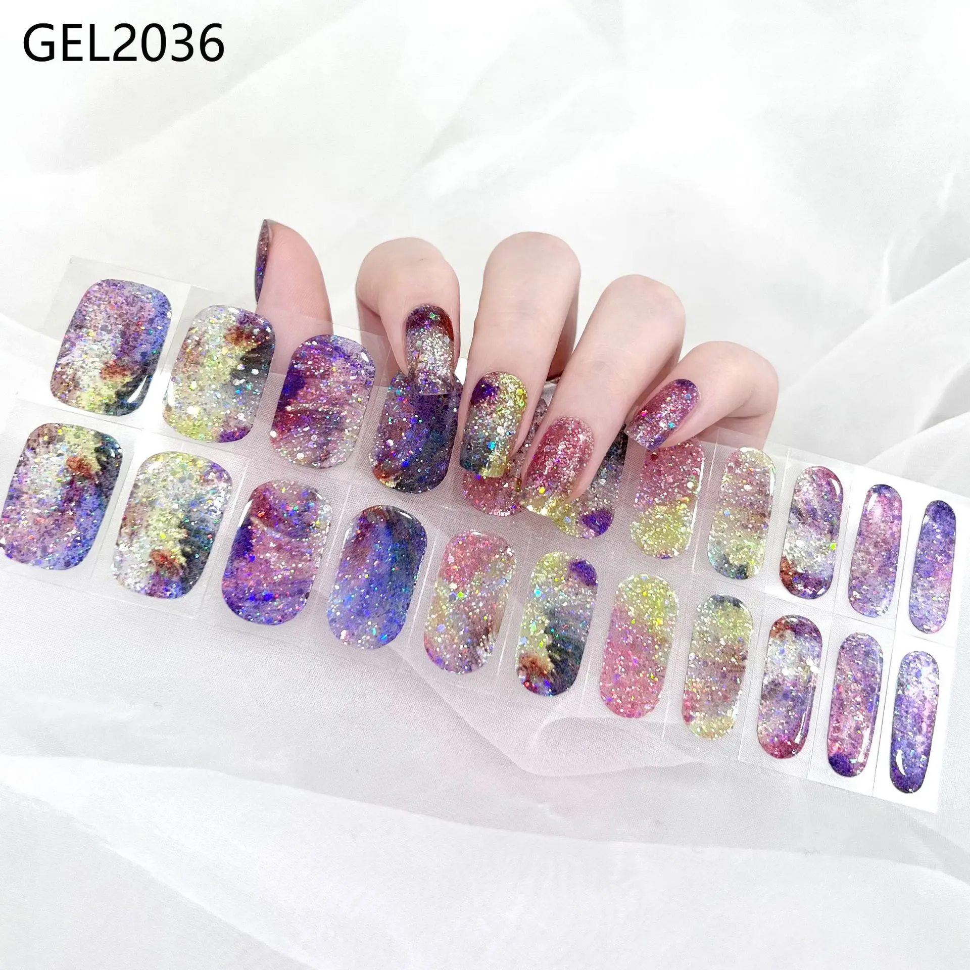 Pure Color Onion Powder Baking-free Gel Nail Art - Gel2036