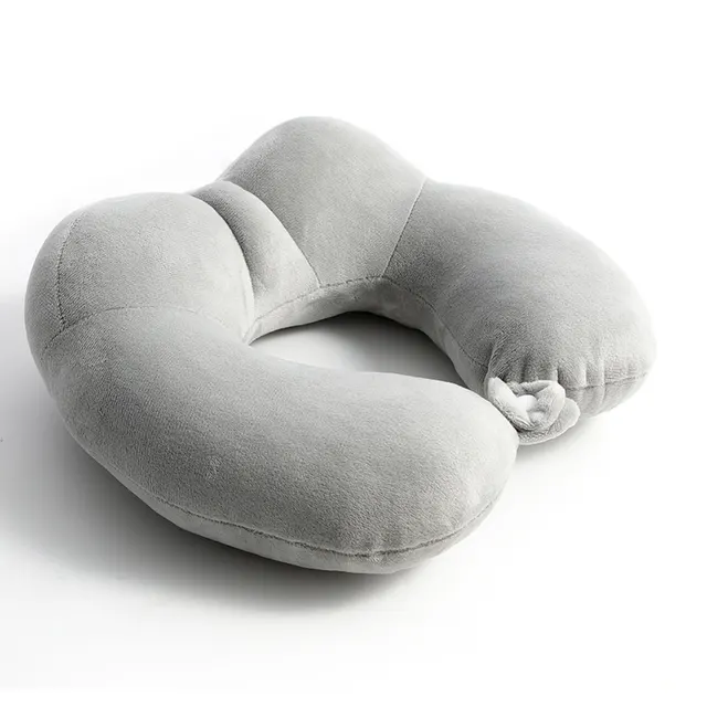 U shape Pillow Pp Cotton Memory Foam Clear Gray Pp Cotton - Shop at LoveMi