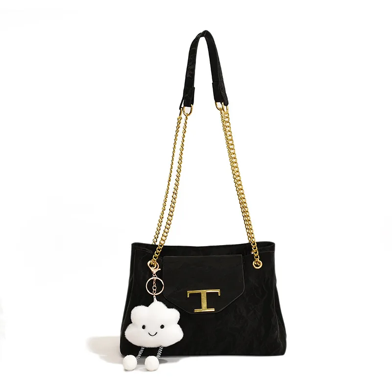 Women's Versatile Double layer Large Capacity Tote Bag Black - Shop at LoveMi