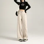 Beige Apricot Trousers