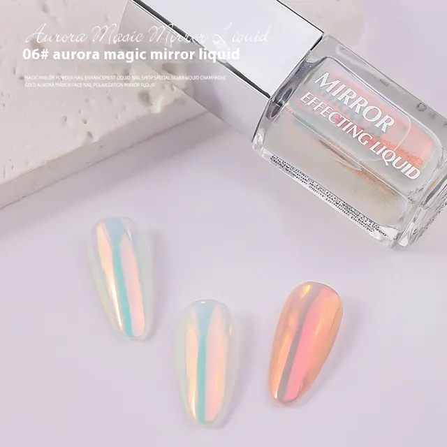 Nail Liquid Magic Mirror Effect Powder Moonlight Powder Aurora Powder Mirror Powder Mtb06 - Shop at LoveMi