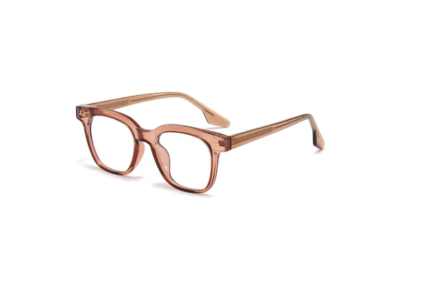 Large Frame TR90 Glasses Myopia Degrees Transparent Tea Frame - Shop at LoveMi
