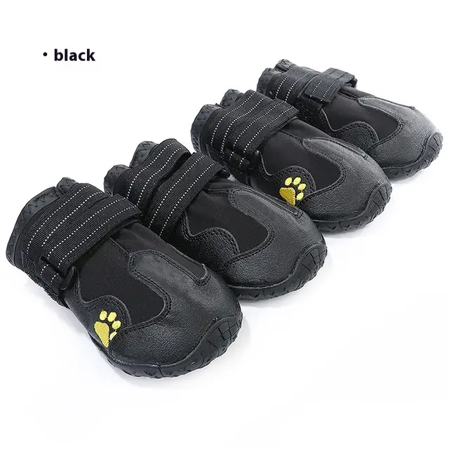 Pet Dog Booties Waterproof Dog Boots Waterproof Black No Logo 2Pc - Shop at LoveMi