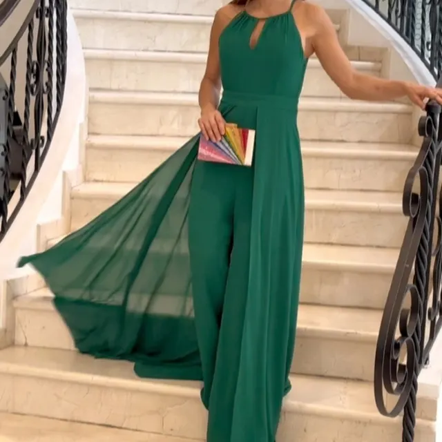Women's Halter Long Swing Slim Fit Bodysuit Green - Shop at LoveMi