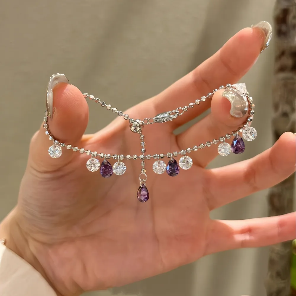 Women's Sterling Silver Pull out Star River Bracelet Simple Colorful Bracelet - Shop at LoveMi