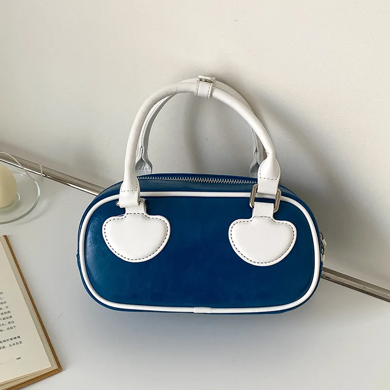 High Sense Niche Tote Simple And Lightweight Small Carrying Bag Blue - Shop at LoveMi