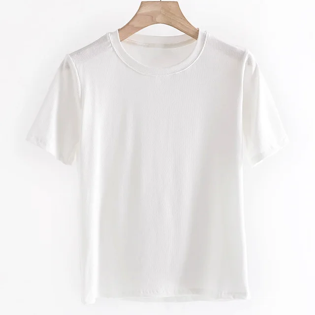 Spring And Summer High grade Bottoming Shirt White - Shop at LoveMi