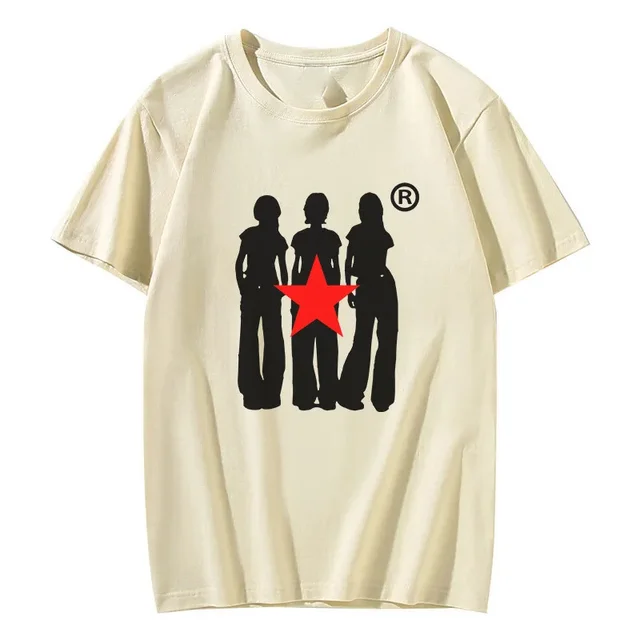 Retro Loose Y2g Cotton T shirt Printed Casual Short sleeved T shirt Mibai - Shop at LoveMi