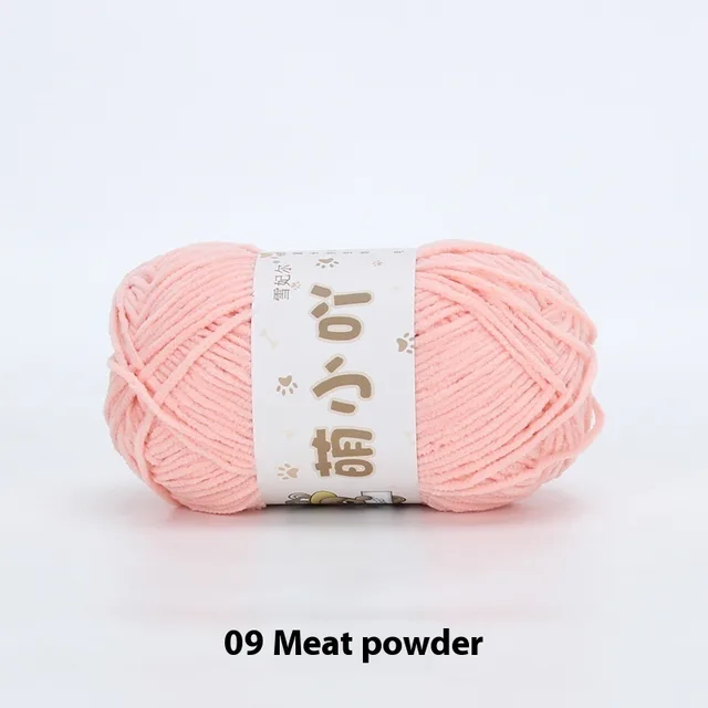 Chenille Wool Ball Hand woven Diy 09 Meat Powder - Shop at LoveMi