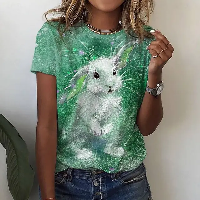 Flower 3D Digital Printing Short Sleeve Zhdxtx531324 - Shop at LoveMi