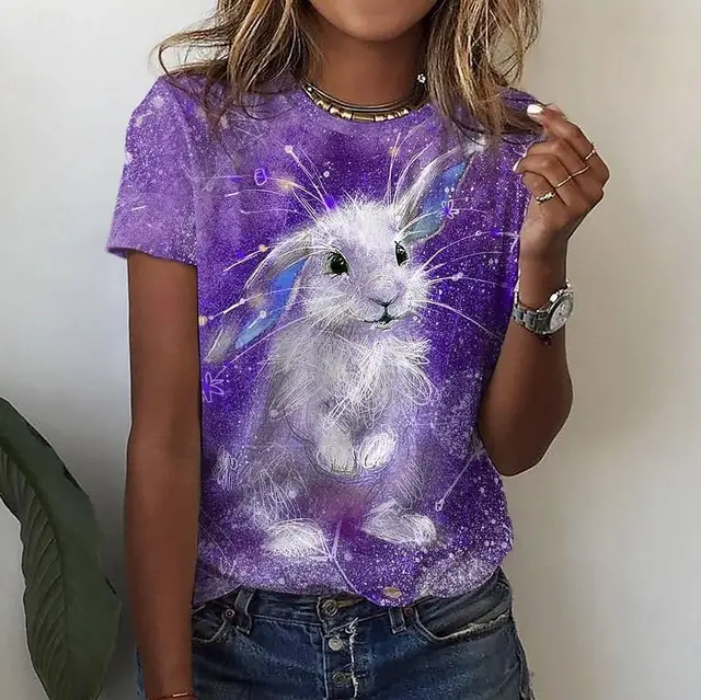 Flower 3D Digital Printing Short Sleeve Zhdxtx531325 - Shop at LoveMi