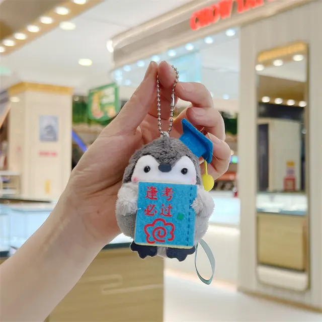 Penguin Plush Doll Small Pendant Doll Keychain Pass Every Exam - Shop at LoveMi