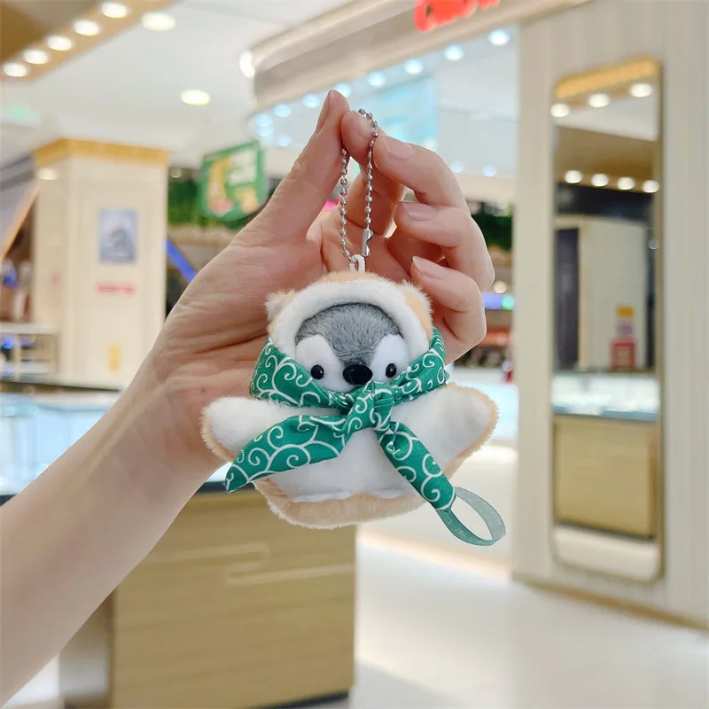 Penguin Plush Doll Small Pendant Doll Keychain Scarf - Shop at LoveMi