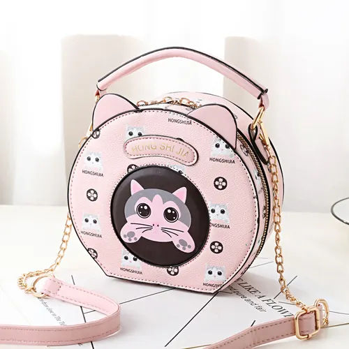 Girls' Shoulder Messenger Bag Pink - Shop at LoveMi