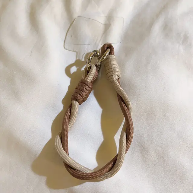 Short Braided Rope Wrist Keychain Pendant E97 - Shop at LoveMi