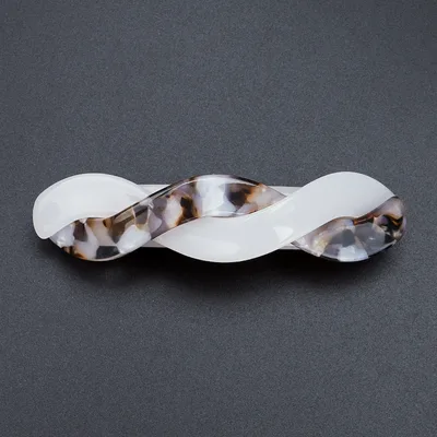 Acetate Large Spring Clip Leopard Hairpin Light Gray Small Size - Shop at LoveMi
