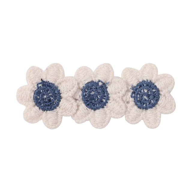 Retro Linen SUNFLOWER Children's Barrettes 5 Style - Shop at LoveMi