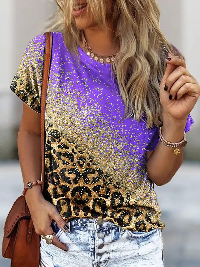 Summer Short sleeved T shirt For Women Loose Trendy F168Z50 - Shop at LoveMi