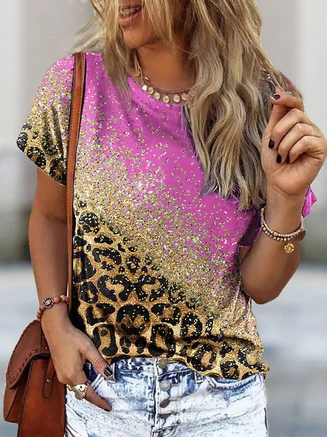 Summer Short sleeved T shirt For Women Loose Trendy F168Z55 - Shop at LoveMi