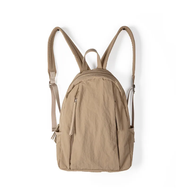 Convenient Travel Casual Nylon Backpack Khaki - Shop at LoveMi