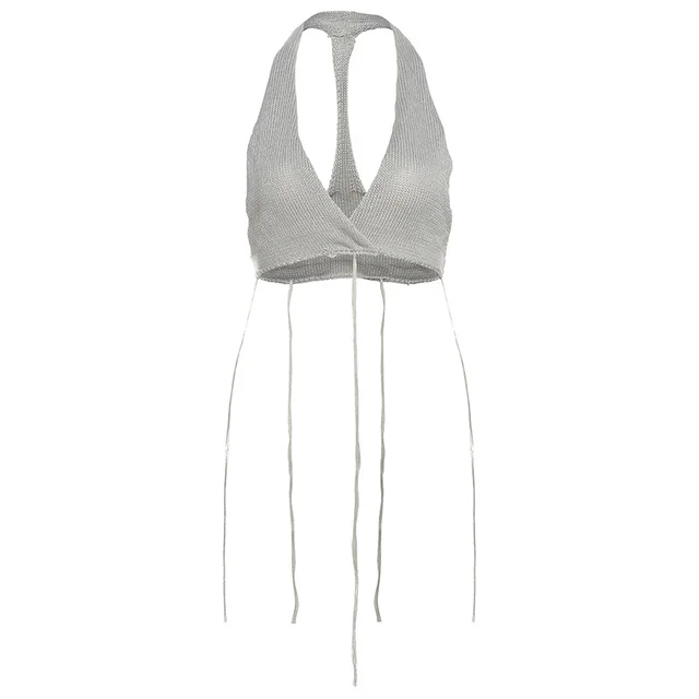 European And American Street Hipster Creative Sexy Navel Irregular Hip Bag Skirt Outfit Gray Top - Shop at LoveMi