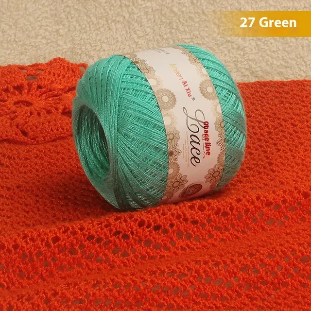No 8 Lace Crochet Thread Summer Fine Wool 27 Green - Shop at LoveMi