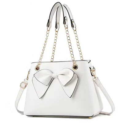 Women's Fashion Large Capacity Butterfly Handbag White - Shop at LoveMi