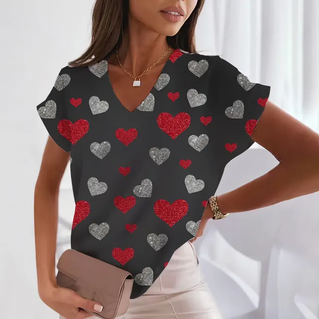 Printed Cute Sweet Short sleeved T shirt Amtr1Gc232712B - Shop at LoveMi