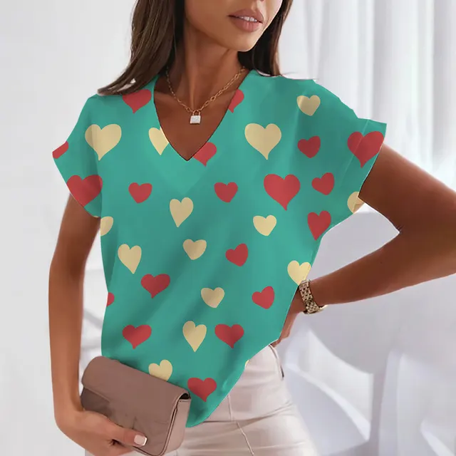 Printed Cute Sweet Short sleeved T shirt Amtr1Gc232712C - Shop at LoveMi
