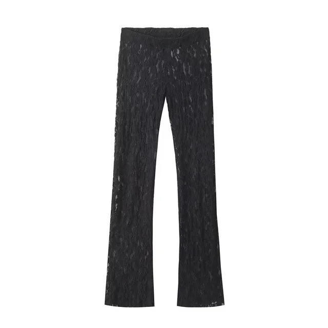 Lace Jumpsuit Slit Design Lace Leggings Suit Lace Leggings - Shop at LoveMi