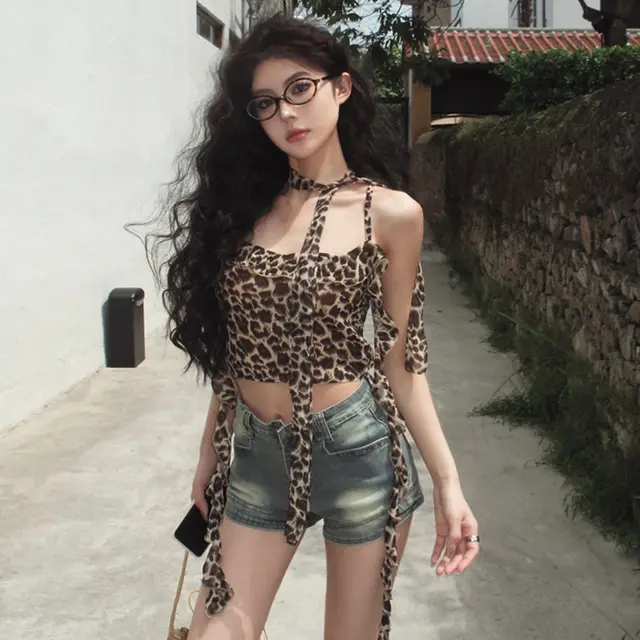 Women's Summer Hot Girl Leopard Print Camisole Leopard Print - Shop at LoveMi