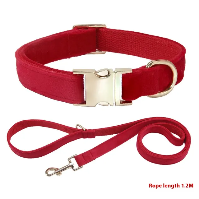 Dog Collar With Engraved Lettering, Anti Loss Collar, Large Dog Leash Red Collar Rope - Shop at LoveMi