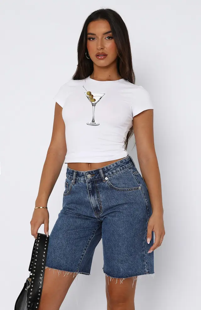 Round Neck Printed Short sleeved Top Street Fashionable Slim fit Short Navel All match T shirt For Women Wine Glass Printing - Shop at LoveMi