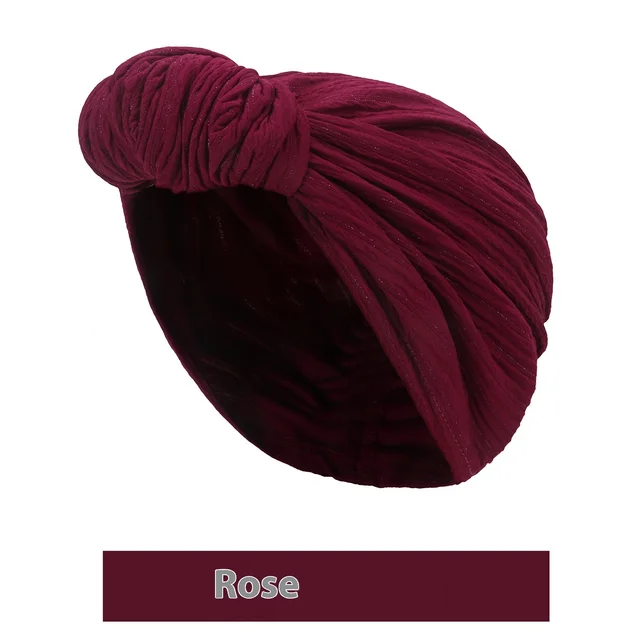 Autumn And Winter Knot Fashion Tam o' shanter Rose Red - Shop at LoveMi