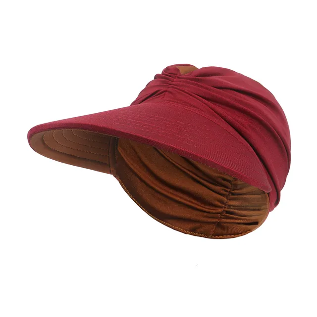 Sun Protection Hat Double sided Big Brim Air Top Sports Wine Red Coffee - Shop at LoveMi