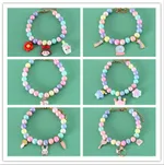 Cat Dog Colorful Pearl Dream Moon Headdress Meteor Rabbit Collar Birthday Shooting Accessories Necklace Bracelet - Set