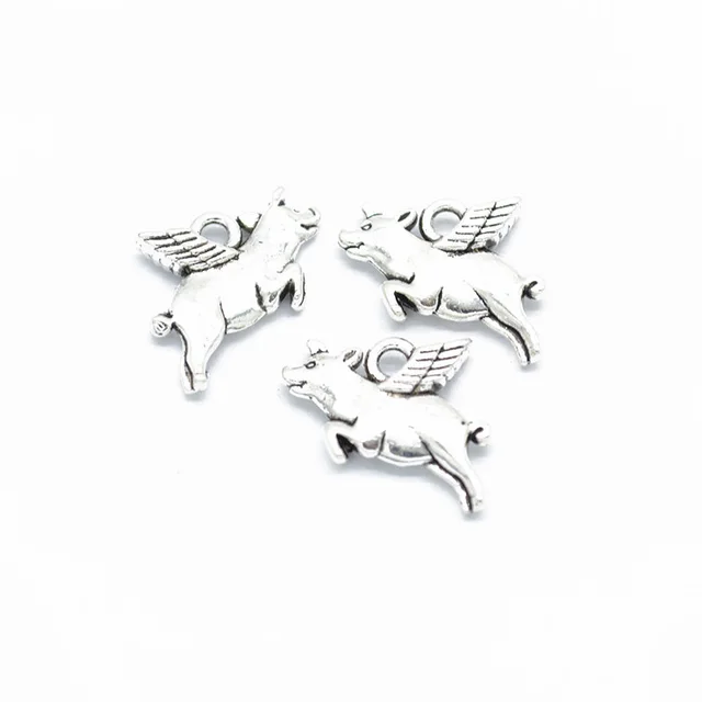DIY Alloy Decoration Accessories Fliggy Pendant Antique Silver16X13Mm - Shop at LoveMi