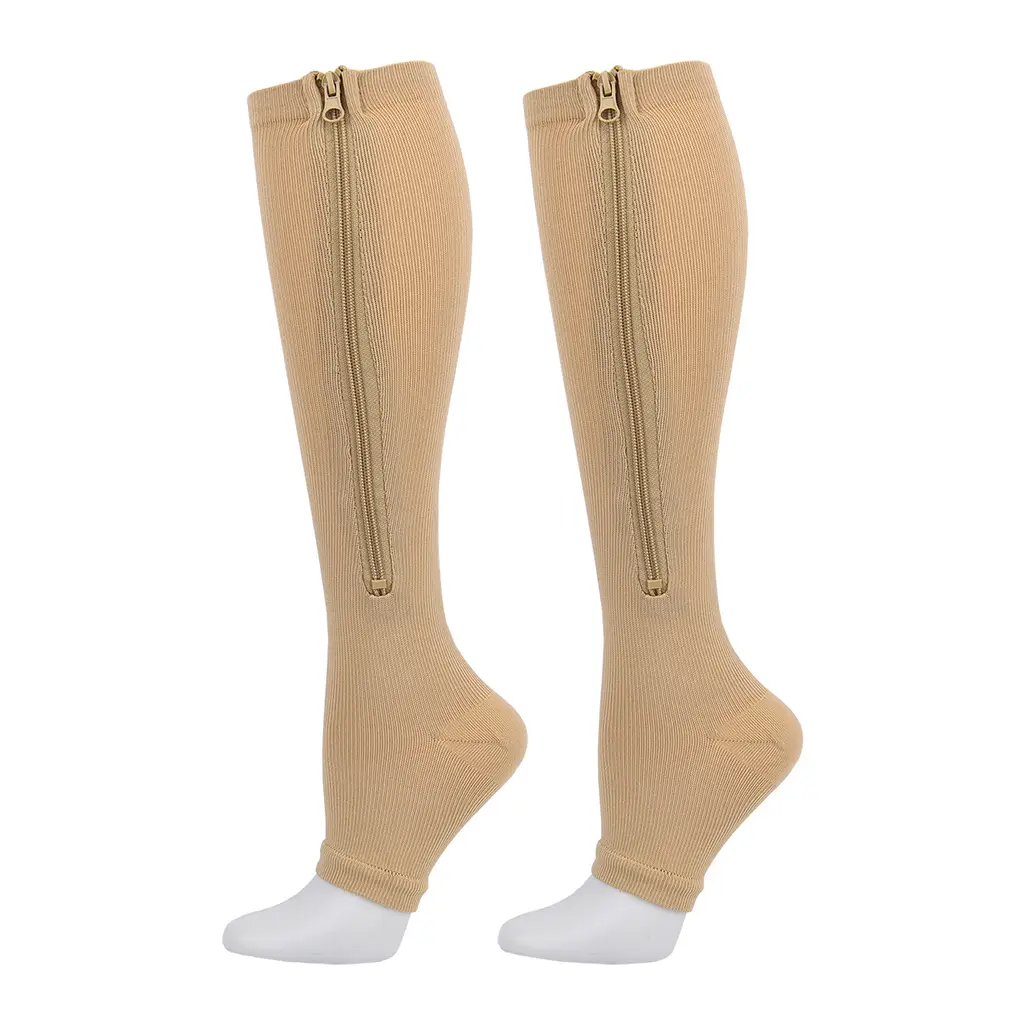 Women's Compression Compression Socks Long Tube Sports - Skin Color