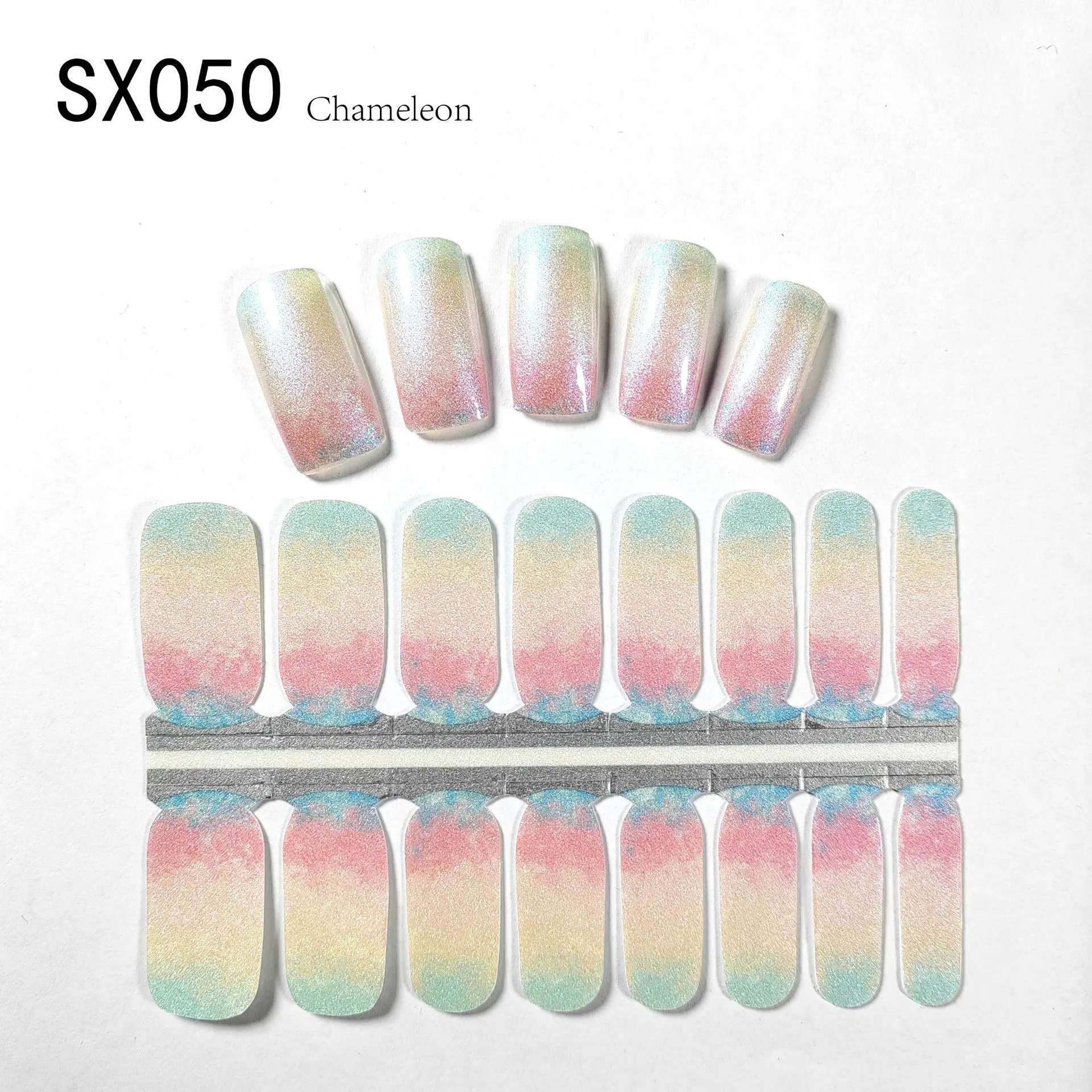 Starry Sky Nail Stickers Oil Film Color Changing - Sx050
