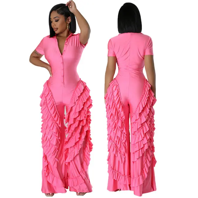 Fashion Loose Slim Fit Bodysuit Pink - Shop at LoveMi