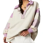Purple Beige White