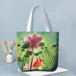 Retro Ethnic Style Canvas Bag For Women - Watch The Sun-Large Size - View 1