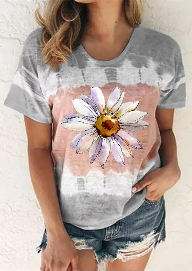 Women's American style Retro Short Sleeve T shirt F168Z582 - Shop at LoveMi