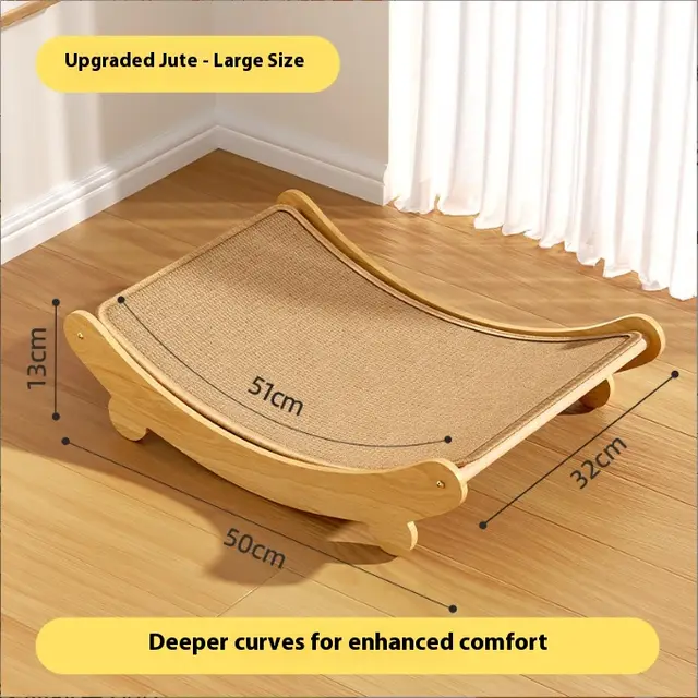 Sisal Cat Scratch Board Wear resistant And No Chip Shedding Large Recliner Ushaped - Shop at LoveMi