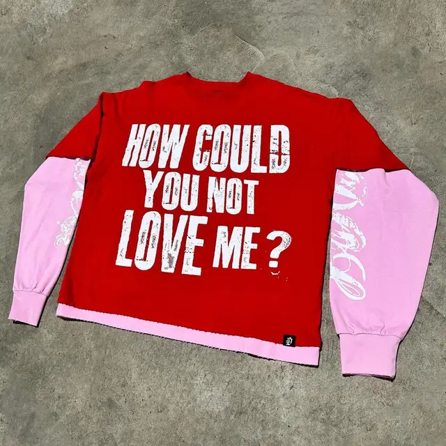 Women's 3D Digital Printing L Hooded Pocket Pullover Sweater Xhhcrgbm6Red - Shop at LoveMi