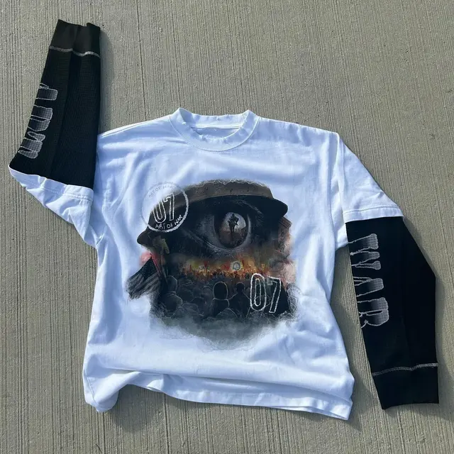 Women's 3D Digital Printing L Hooded Pocket Pullover Sweater Xhnjczwhite - Shop at LoveMi